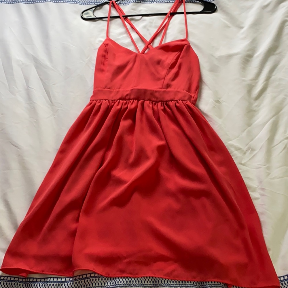 Short Peach Sundress